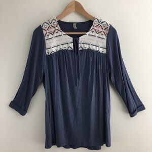 Sweet Grey | 3/4 Sleeve Top